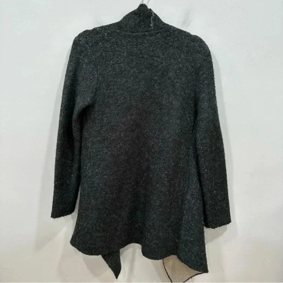 🍁 Zara Black and Cream Open Front Cardigan Medium 6873/115 - Picture 3 of 12